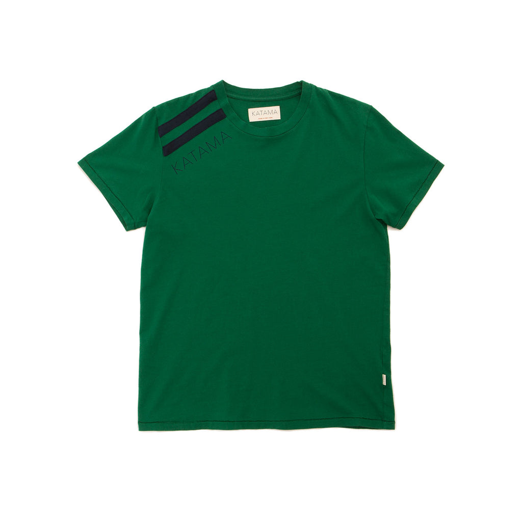 RANDY - Racing Green with Navy Stripes